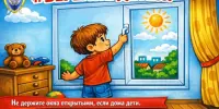 Открытое окно – опасность для ребенка!